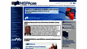 What Nispa.org website looks like in 2024 