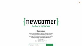 What Newcomer.co website looks like in 2024 