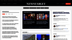 What Newstarget.com website looks like in 2024 