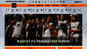 What Nikeliga.sk website looks like in 2024 