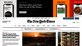 What Nyt.com website looks like in 2024 