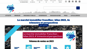 What Notairesdugrandparis.fr website looks like in 2024 
