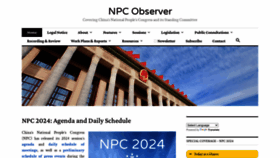 What Npcobserver.com website looks like in 2024 