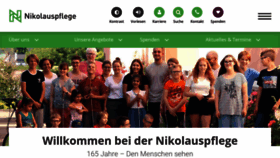 What Nikolauspflege.de website looks like in 2024 