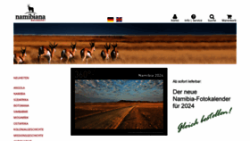 What Namibiana.de website looked like in 2024 (1 year ago)