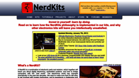 What Nerdkits.com website looks like in 2024 