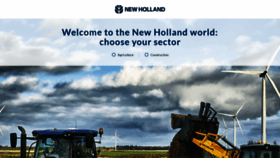 What Newholland.com website looks like in 2024 