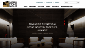 What Naturalstoneinstitute.org website looks like in 2024 