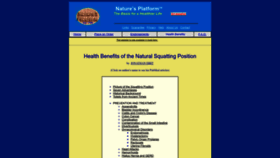 What Naturesplatform.com website looks like in 2024 