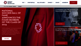 What Nationalsoccerhof.com website looks like in 2024 
