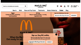 What Nailsinc.com website looks like in 2024 