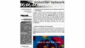What Noborder.org website looks like in 2024 