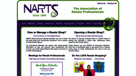 What Narts.org website looks like in 2024 