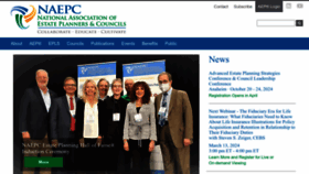 What Naepc.org website looked like in 2024 (1 year ago)