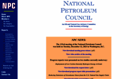 What Npc.org website looks like in 2024 