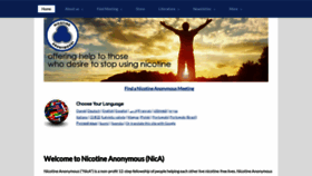 What Nicotine-anonymous.org website looks like in 2024 