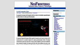What Neofronteras.com website looks like in 2024 