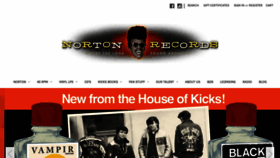 What Nortonrecords.com website looks like in 2024 