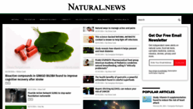 What Natural.news website looked like in 2024 (1 year ago)