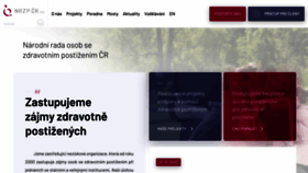 What Nrzp.cz website looks like in 2024 