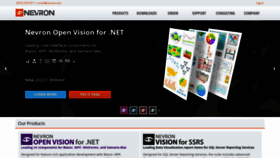 What Nevron.com website looks like in 2024 