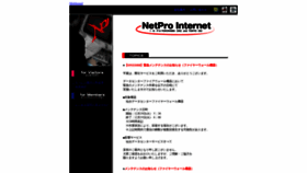What Netpro.ne.jp website looks like in 2024 