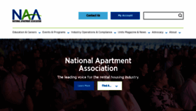 What Naahq.org website looks like in 2024 