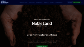 What Noble.org website looks like in 2024 