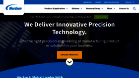 What Nordson.com website looks like in 2024 