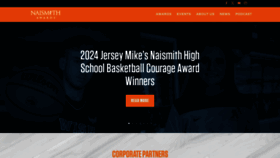 What Naismithtrophy.com website looks like in 2024 