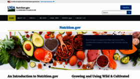 What Nutrition.gov website looks like in 2024 