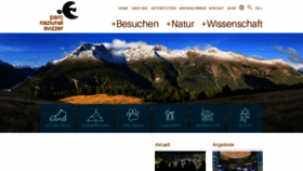 What Nationalpark.ch website looks like in 2024 