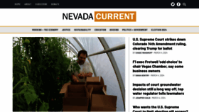 What Nevadacurrent.com website looks like in 2024 