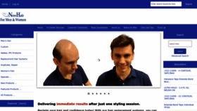 What Newhairformen.com website looks like in 2024 