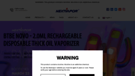 What Nextvapor.cc website looks like in 2024 