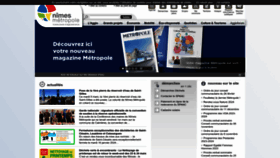 What Nimes-metropole.fr website looks like in 2024 
