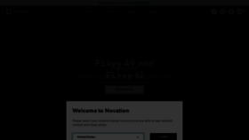 What Novationmusic.com website looks like in 2024 