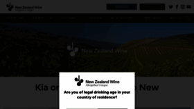 What Nzwine.com website looks like in 2024 