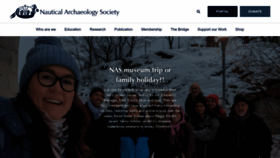 What Nauticalarchaeologysociety.org website looks like in 2024 