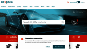 What Nexperia.com website looks like in 2024 