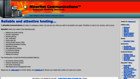 What Niner.net website looks like in 2024 