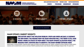 What Naaim.org website looks like in 2024 