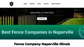 What Napervillefencing.com website looks like in 2024 