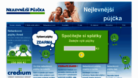 What Nejlevnejsipujcka.cz website looked like in 2011 (12 years ago)