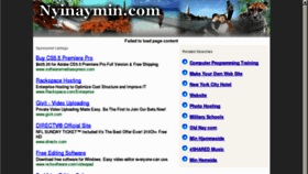 What Nyinaymin.com website looked like in 2011 (12 years ago)