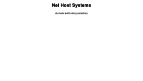 What Nethostsystems.net website looked like in 2011 (13 years ago)