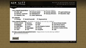 What Nemsitt.hu website looked like in 2011 (12 years ago)