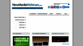 What Newmediawebinars.com website looked like in 2011 (13 years ago)