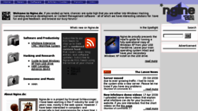 What Ngine.de website looked like in 2011 (13 years ago)
