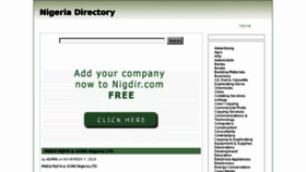 What Nigdir.com website looked like in 2011 (13 years ago)